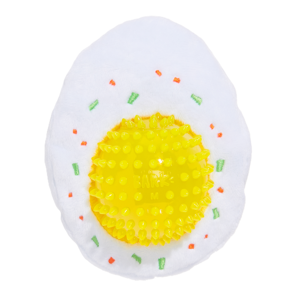 Deviled Begg Plush Multi-Part + Fetch Dog Toy