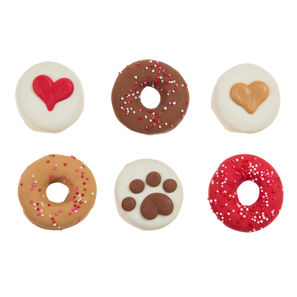 Love Bites Peanut Flavored Hard & Crunchy Dog Treats Cookie, 6 Pack