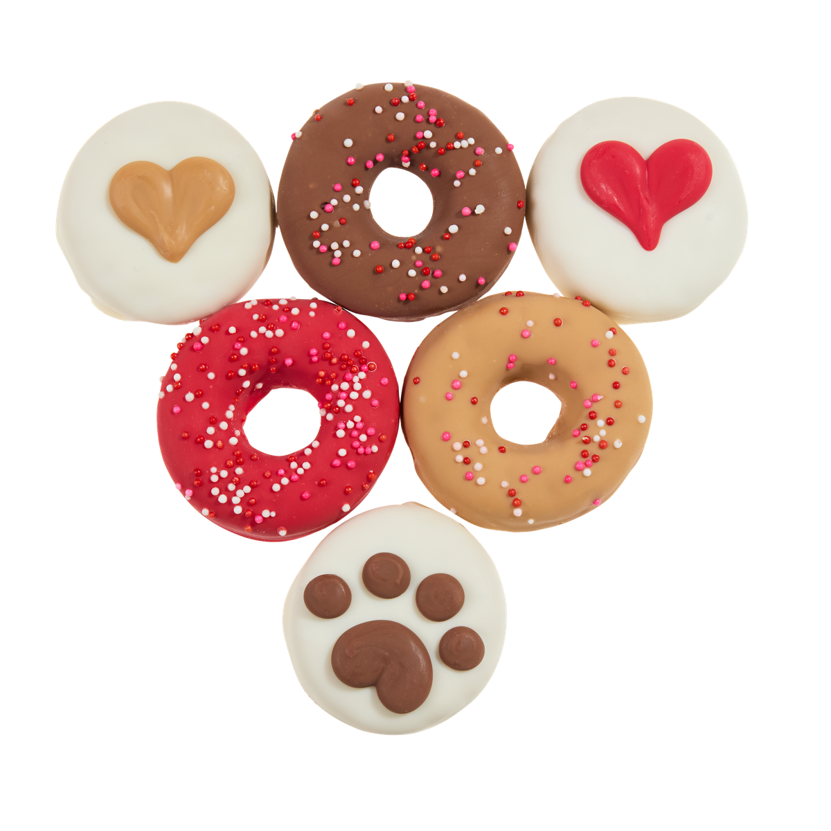 Love Bites Peanut Flavored Hard & Crunchy Dog Treats Cookie, 6 Pack